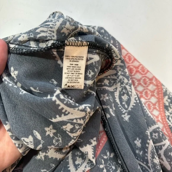 Sheryl Crow Black White Red Mandela Print PomPom Neckline MaxiDress NWT Size 24W - Picture 14 of 16